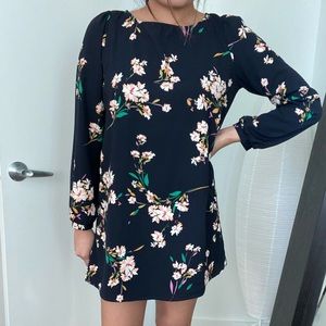 Long sleeve floral dress